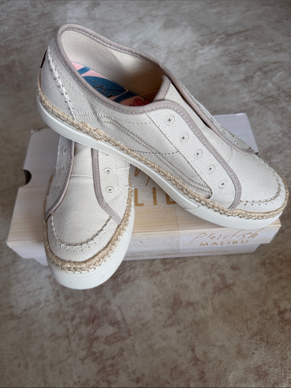 Blowfish No Chill Slip-On Canvas Espadrille Sneakers - Cream